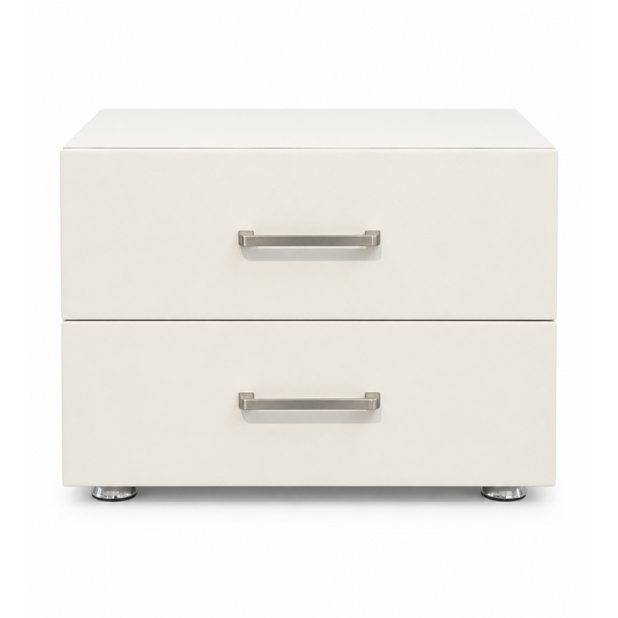 AUDREY Chrome-Foot Nightstand