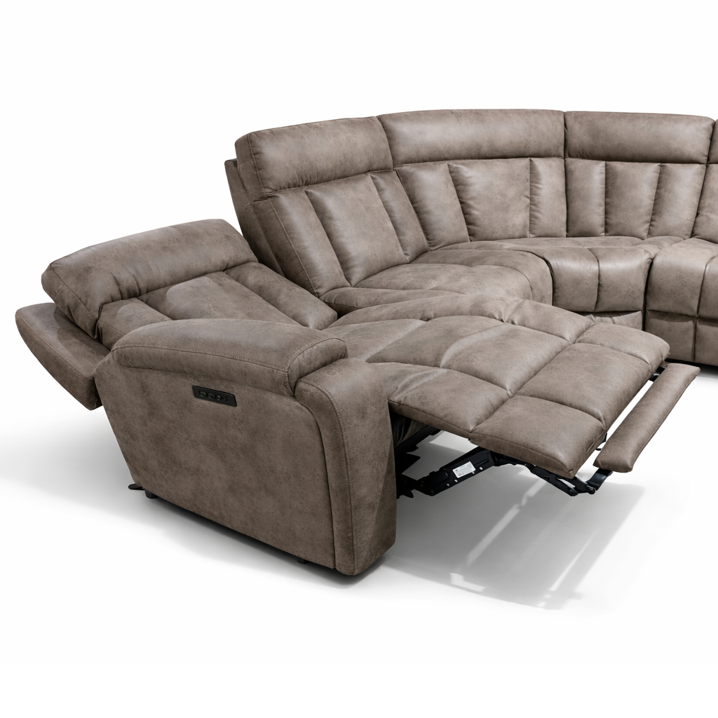 AYLIN Home Theater Fabric Sectional