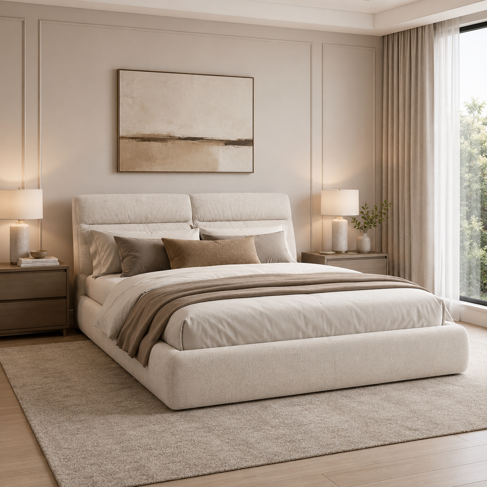 NOOR Storage Fabric Bed