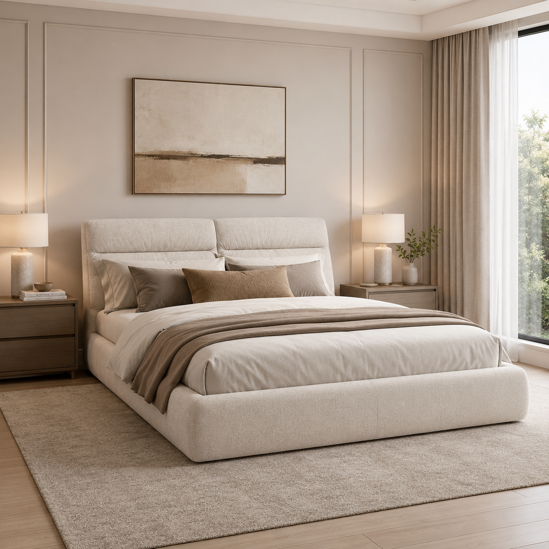 NOOR Storage Fabric Bed