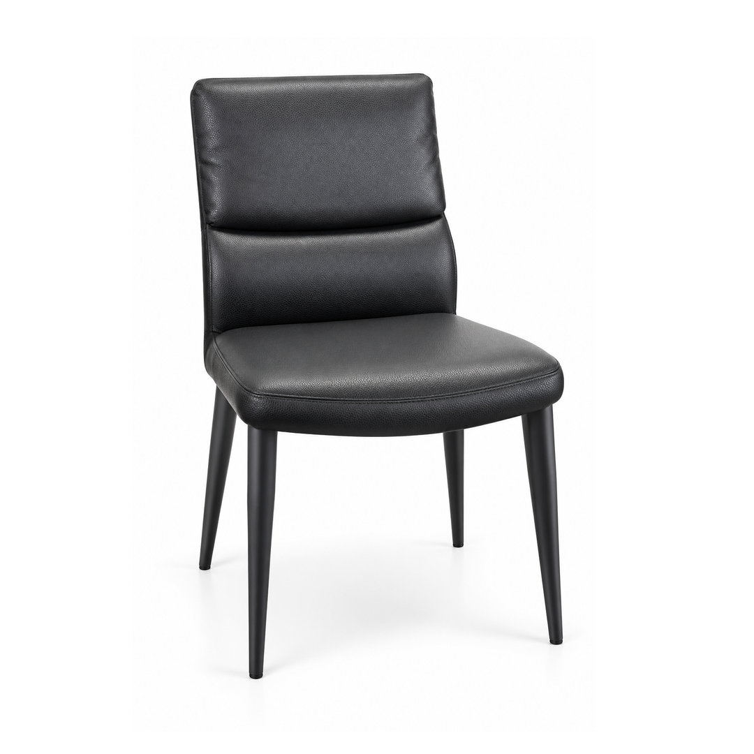 BENNIE Cushioned Black Dining Chair