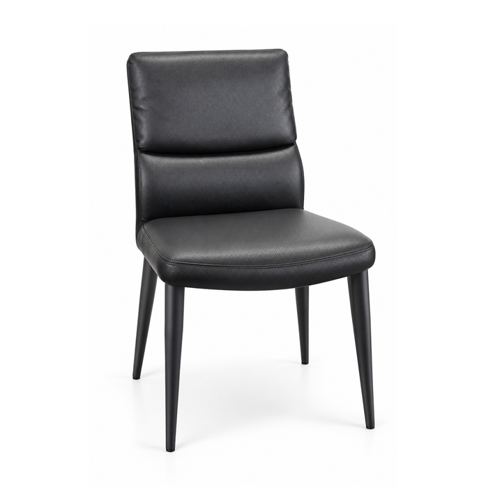 BENNIE Cushioned Black Dining Chair