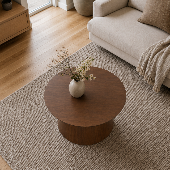 BRIELLE Walnut Walnut Veneer Coffee Table