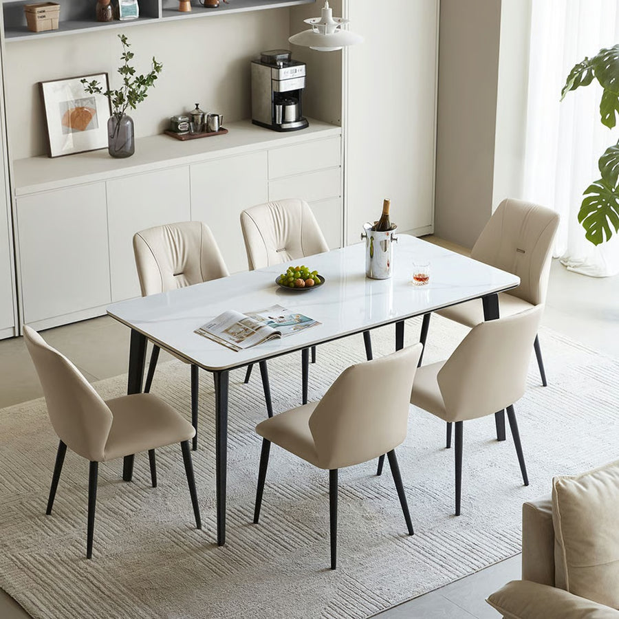 CARLY Beveled-Edge Dining Table