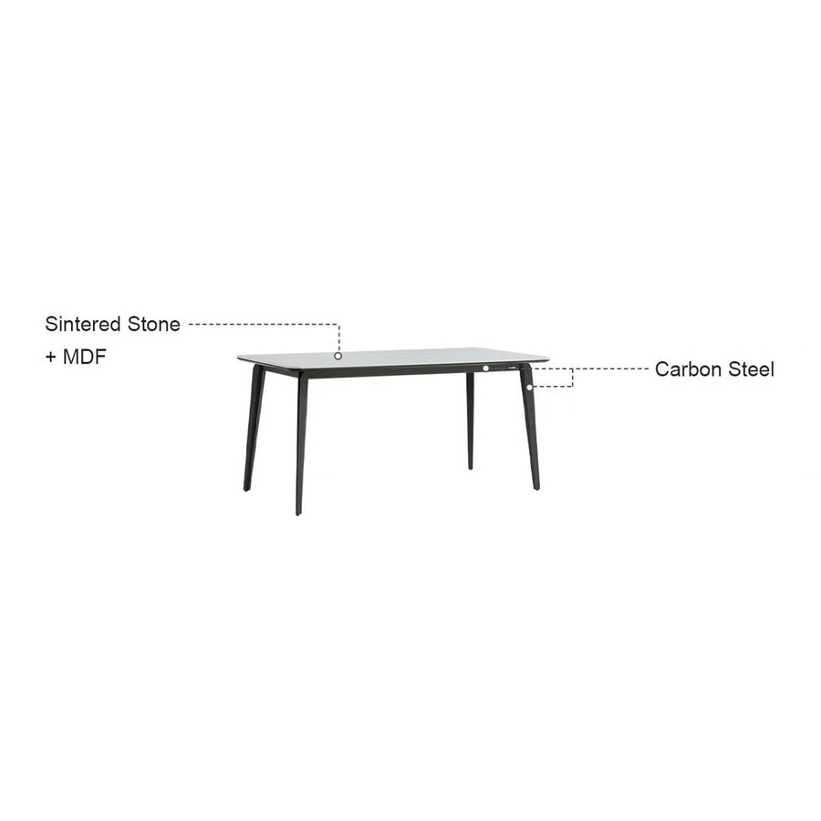 CARLY Beveled-Edge Dining Table