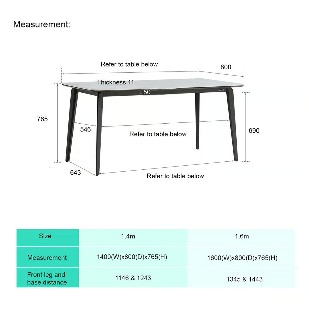 CARLY Beveled-Edge Dining Table