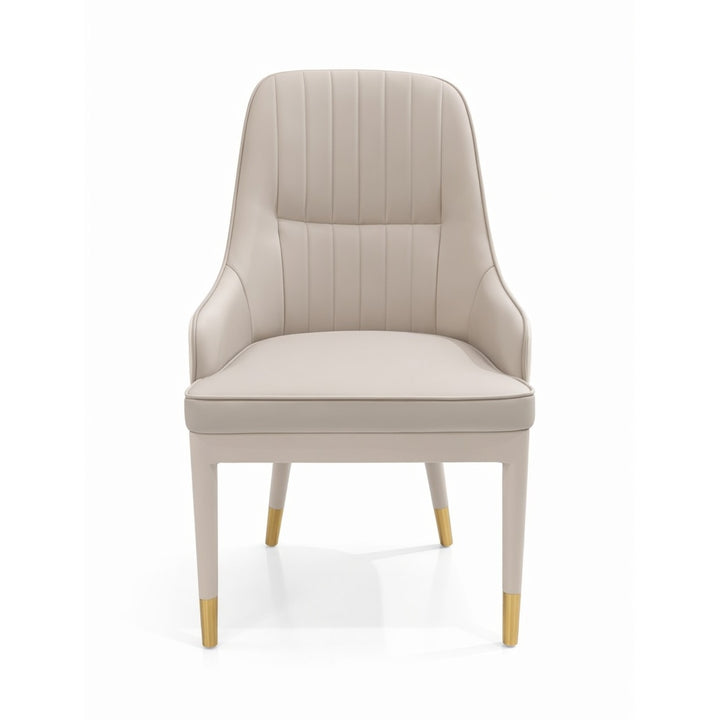 MARCELLA Two-Tone Tufted Dining Armchair