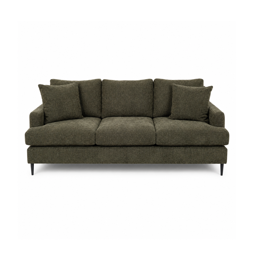 CESAR Camila Olive Green Fabric Sofa