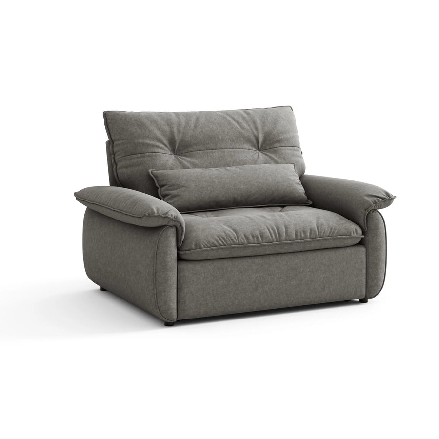 CLARENCE Cozy Grey Sofa Chair