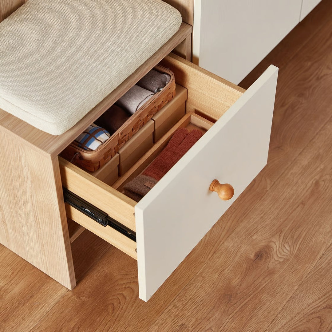 Compact Shoe Bench Organizer