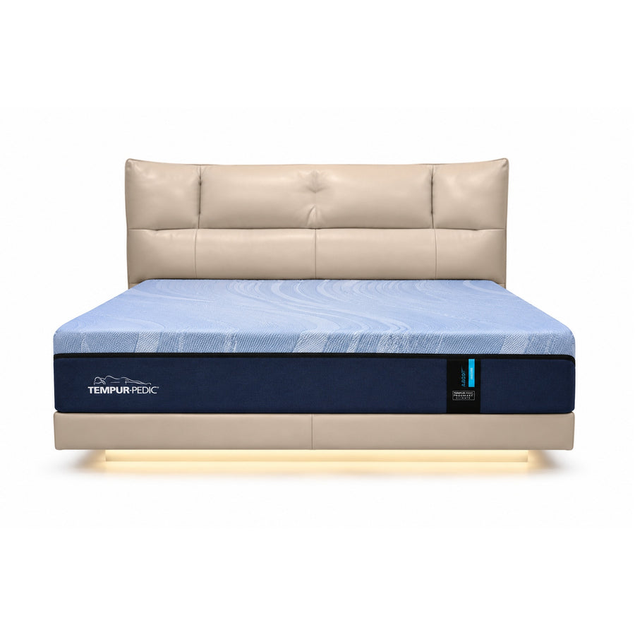 CORVIN Contemporary LED Floating Platform Bed Queen