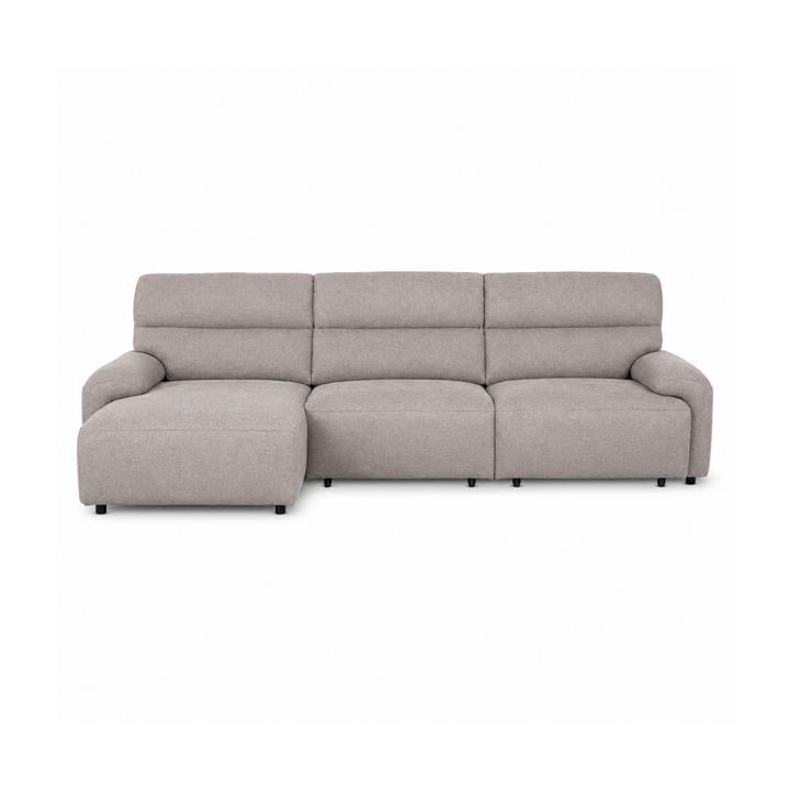 LAZARO Electric Slide-Out Sofa Bed Taupe Left