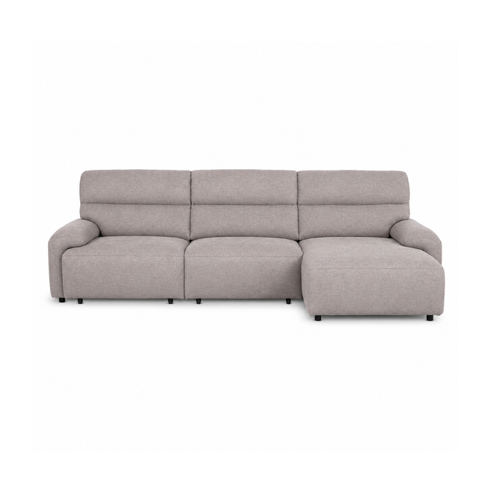 LAZARO Electric Slide-Out Sofa Bed Taupe Right