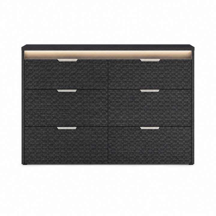 LUISA Dark Oak Tetris Matte Dresser - ALF Italia