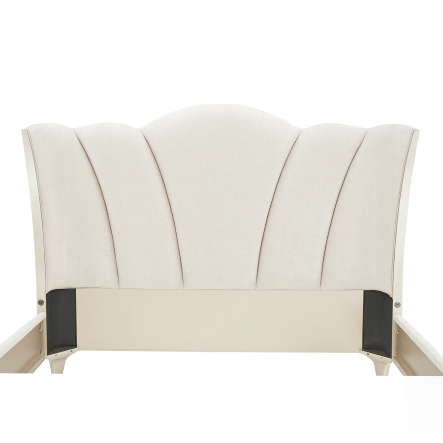LA MARISIA Creamy Pear King Bed with USB Ports