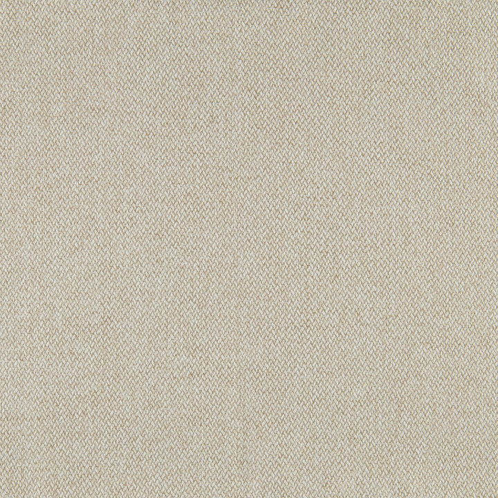 Close-up of a beige woven fabric texture showing a tight, uniform weave pattern.