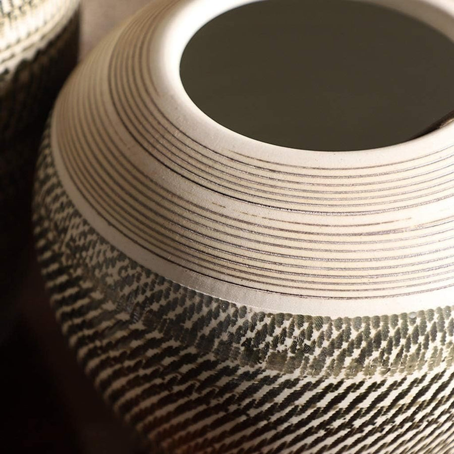 Textured Ceramic Accent Vase