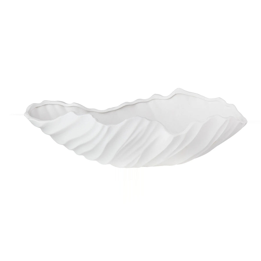 DARIUS Sculptural White Glazed Ceramic Bowl