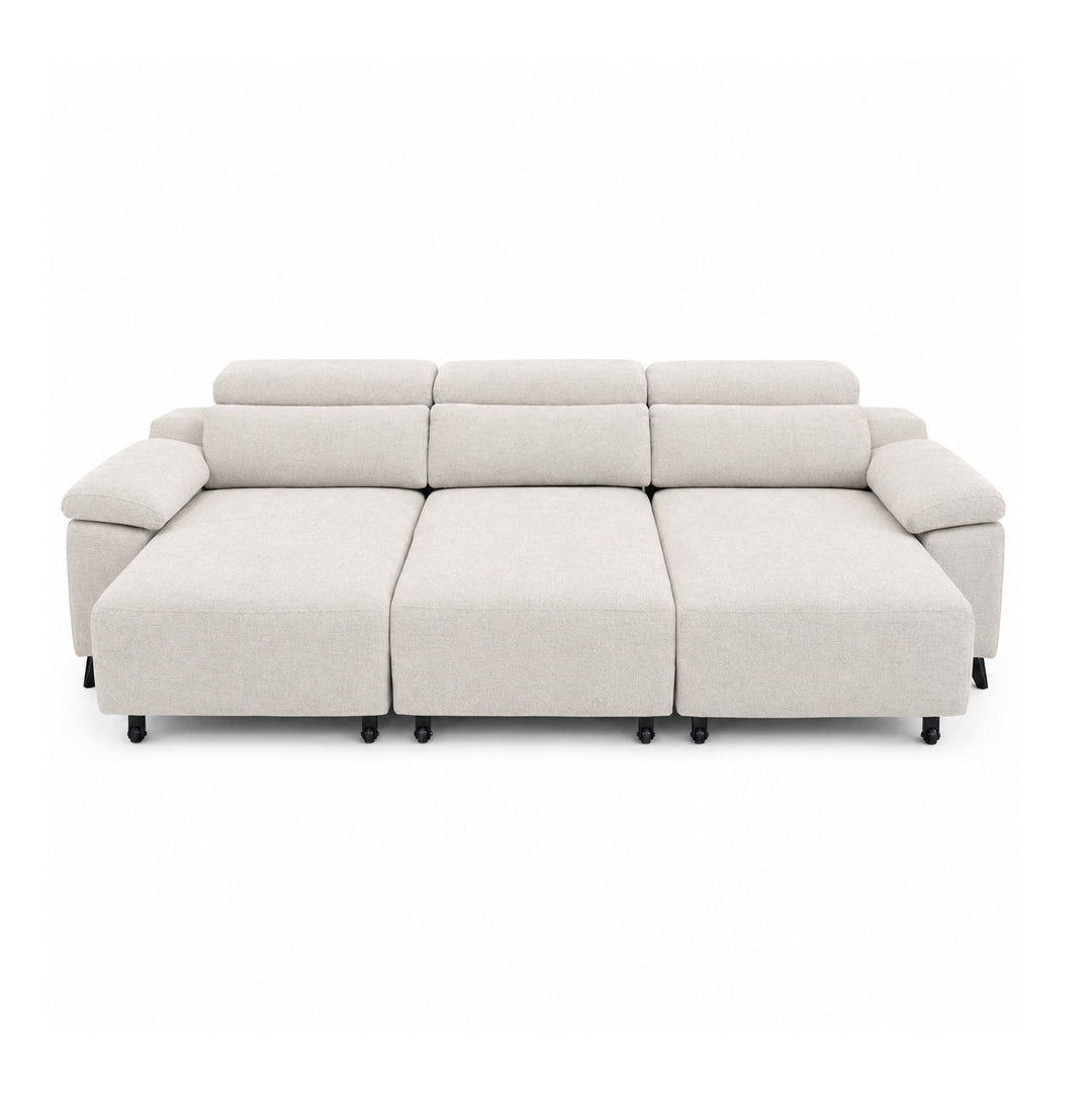 NAYA Pull-Out Fabric Sectional Sofabed