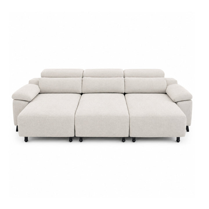 NAYA Pull-Out Fabric Sectional Sofabed