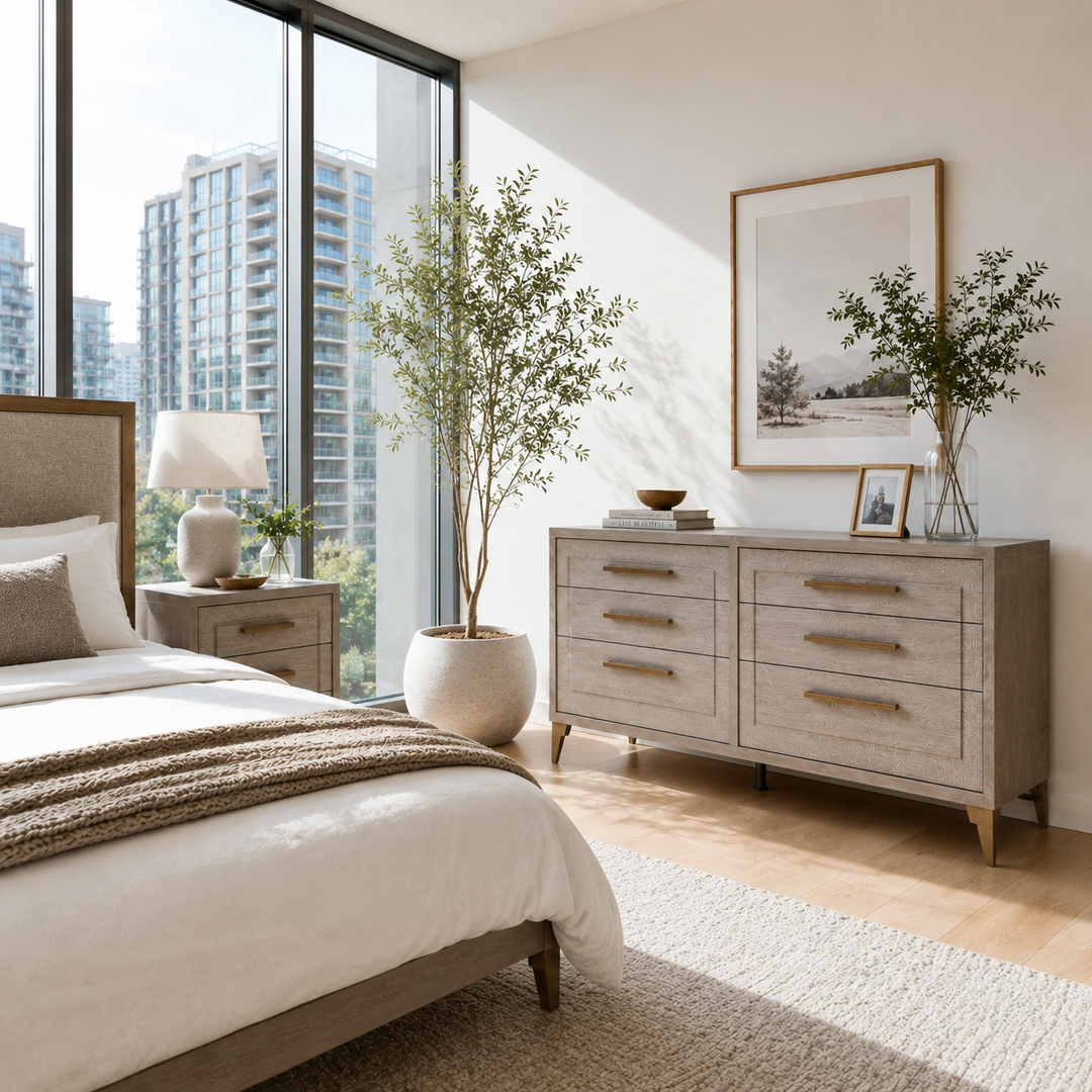 UDOLF Italia Light Oak Whitened Oak Dresser - ALF Italia