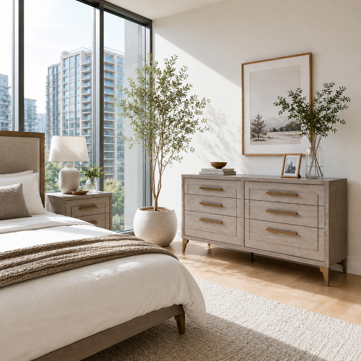 UDOLF Italia Light Oak Whitened Oak Dresser - ALF Italia