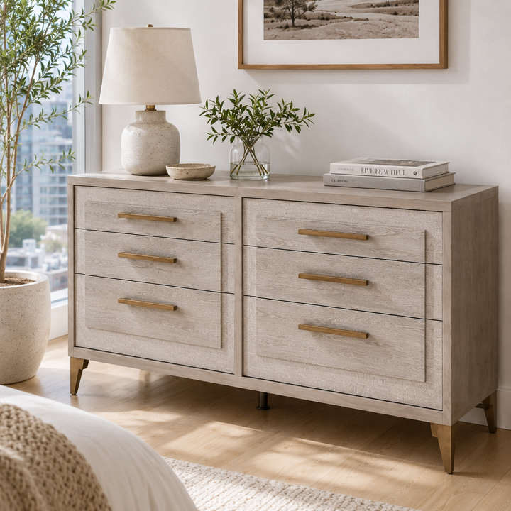 UDOLF Italia Light Oak Whitened Oak Dresser - ALF Italia