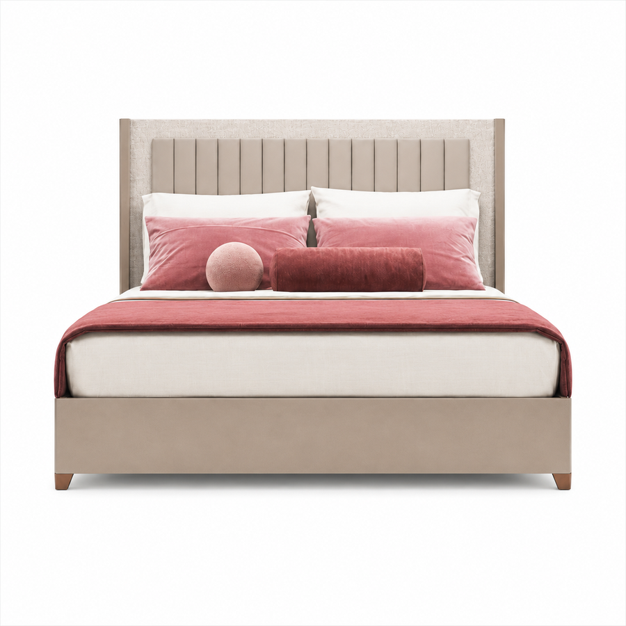UDOLF Light Oak Whitened Oak Bed - ALF Italia