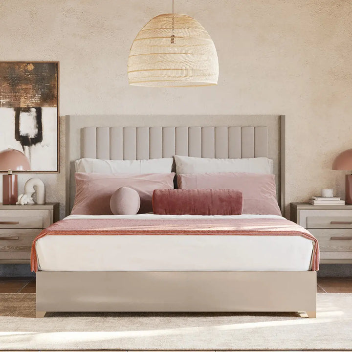 UDOLF Light Oak Whitened Oak Bed - ALF Italia