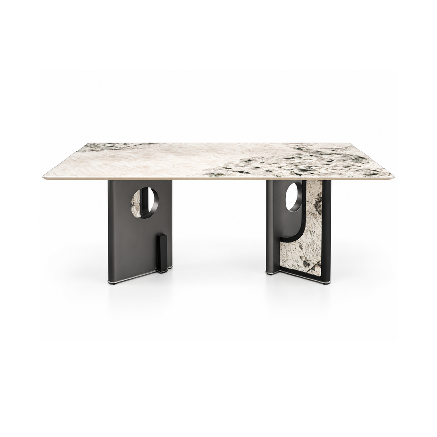 ERIKA Ice-Look Rectangular Dining Table