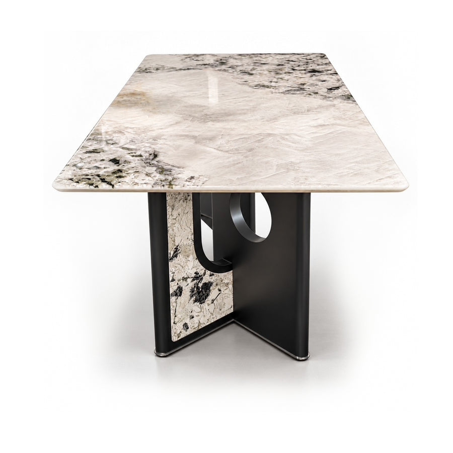 ERIKA Ice-Look Rectangular Dining Table