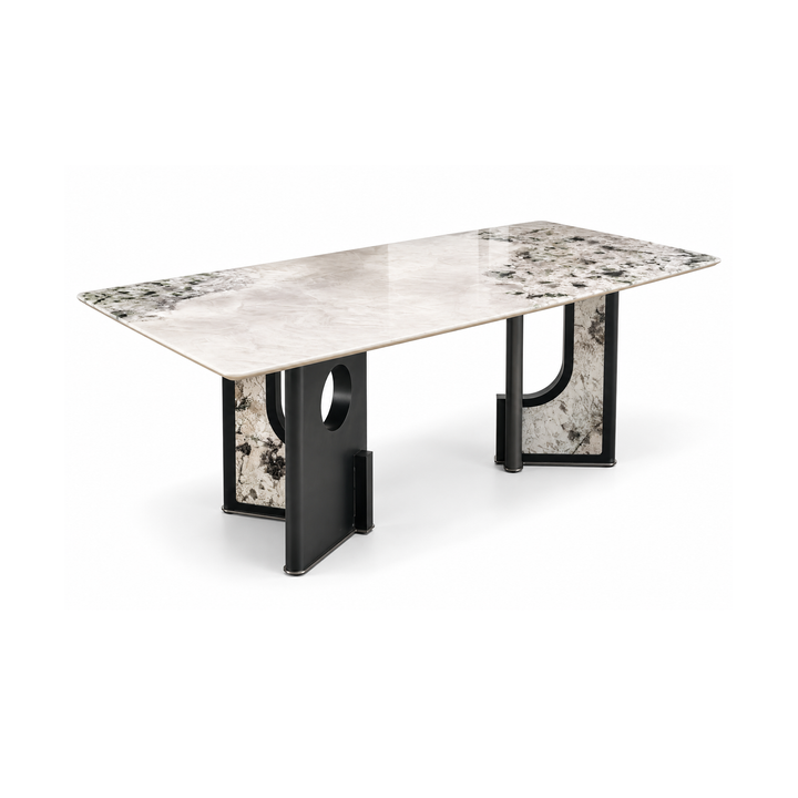 ERIKA Ice-Look Rectangular Dining Table