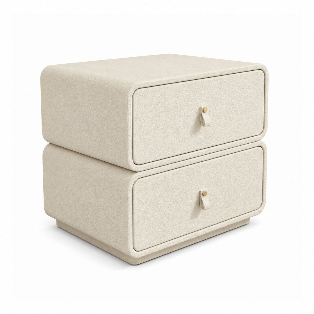 LUXEEDGE Sleek Grey Nightstand