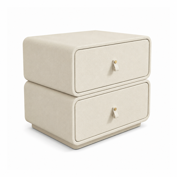 LUXEEDGE Sleek Grey Nightstand