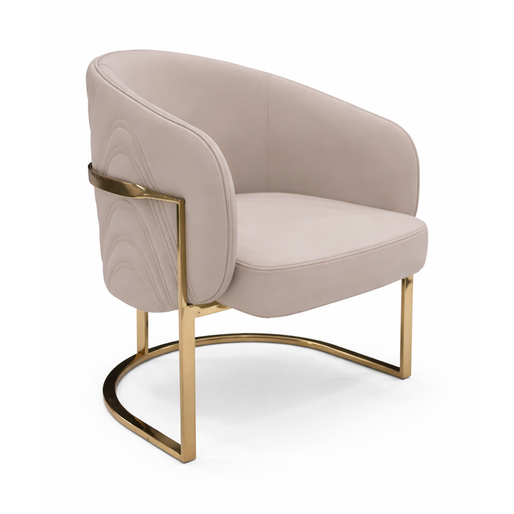 FABIANA Gold-Base Accent Dining Chair