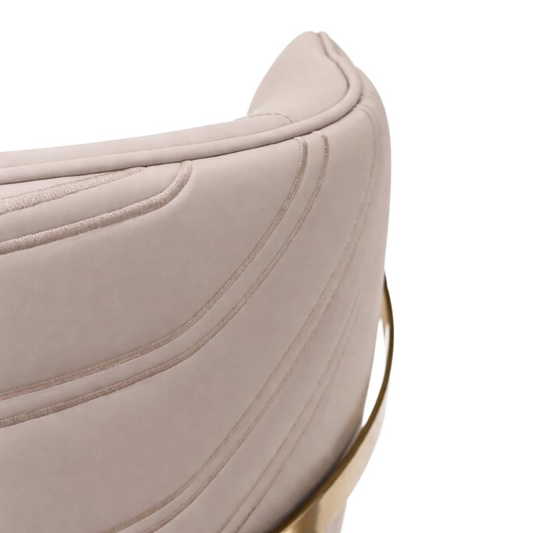 FABIANA Gold-Base Accent Dining Chair