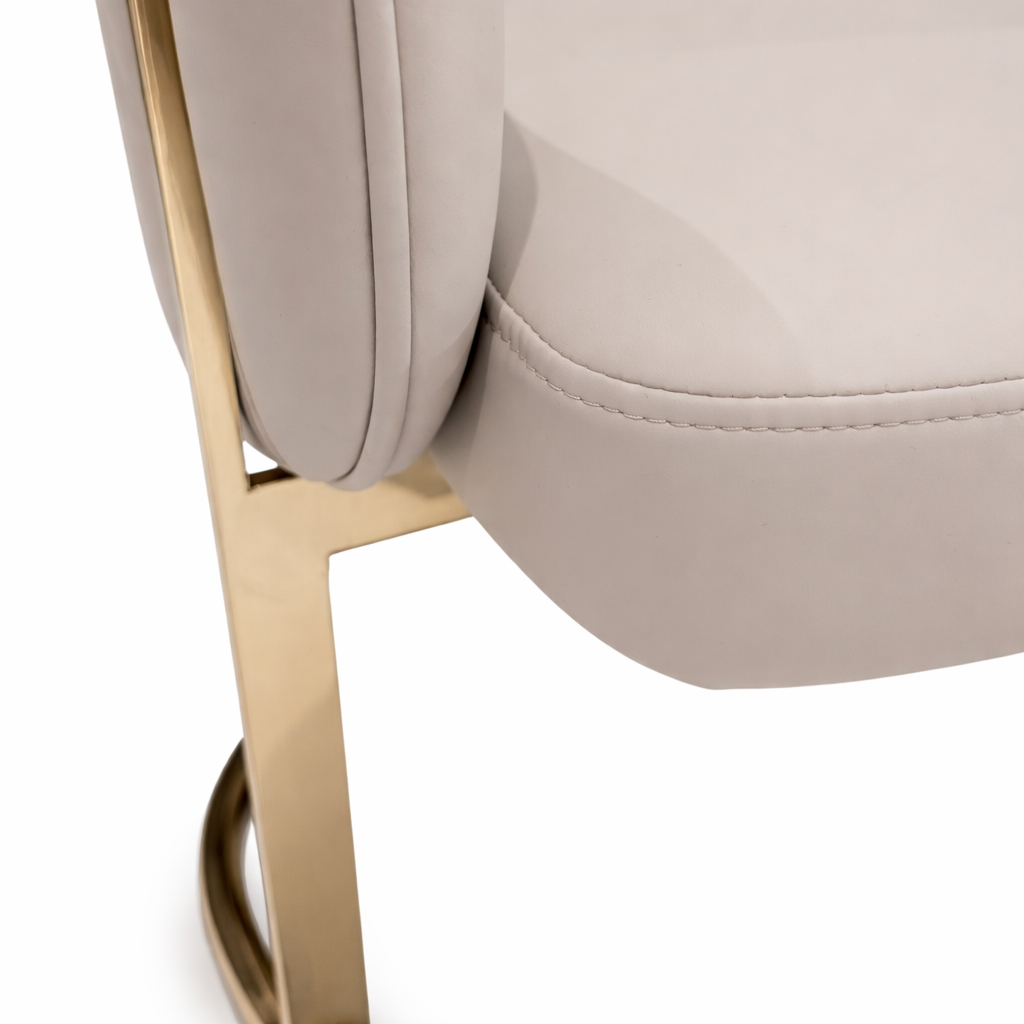 FABIANA Gold-Base Accent Dining Chair