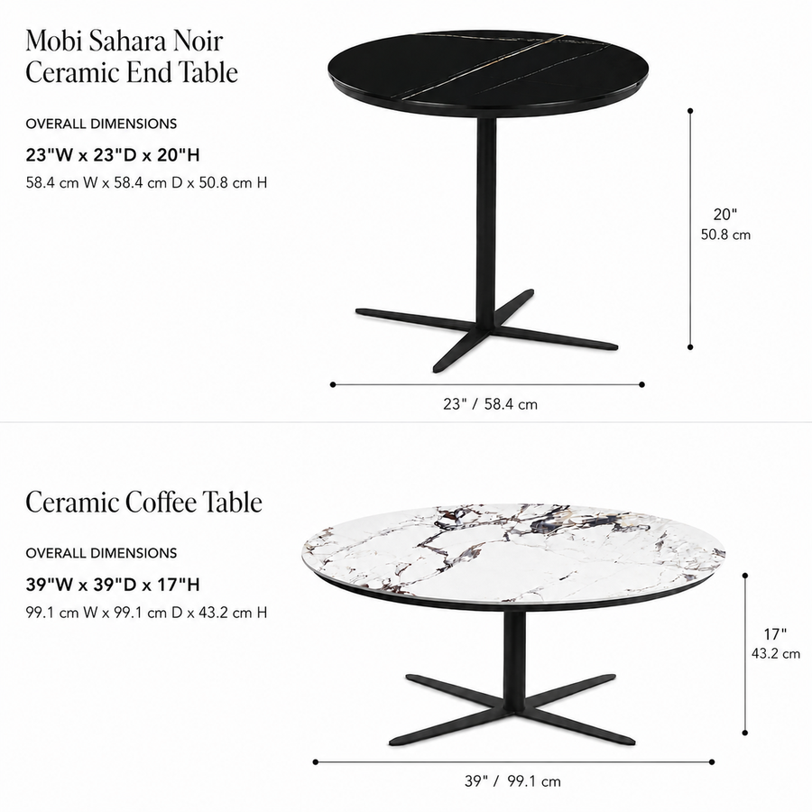 MOBI Ceramic Coffee Table - Bellini