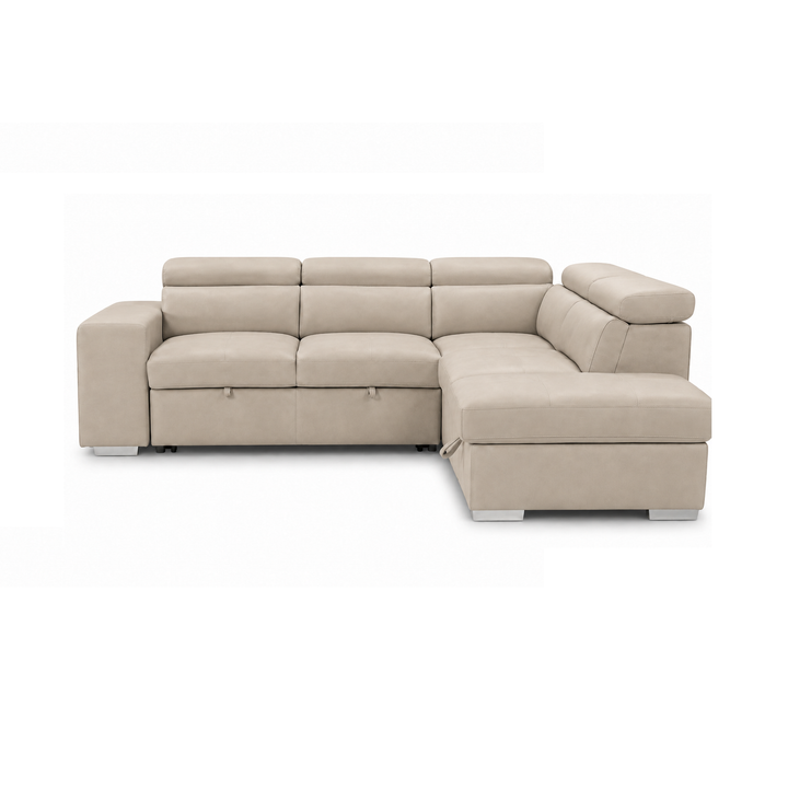 FEDERICA Storage Ottoman Sectional Sofa Bed