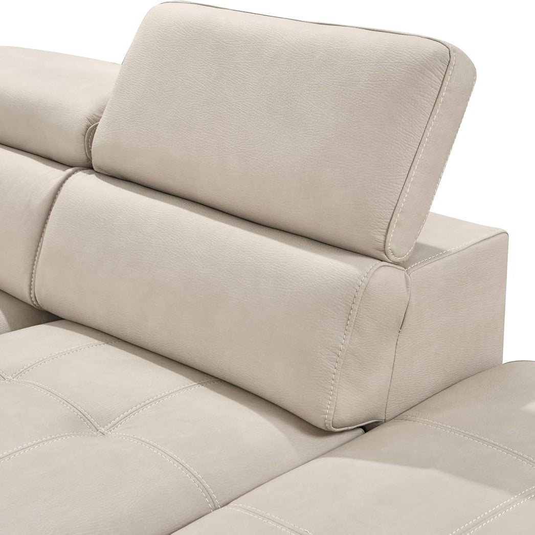 FEDERICA Storage Ottoman Sectional Sofa Bed