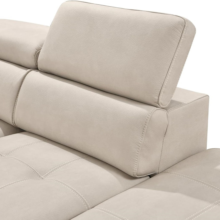 FEDERICA Storage Ottoman Sectional Sofa Bed