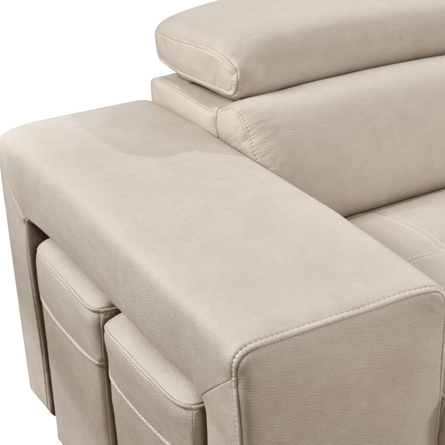 FEDERICA Storage Ottoman Sectional Sofa Bed