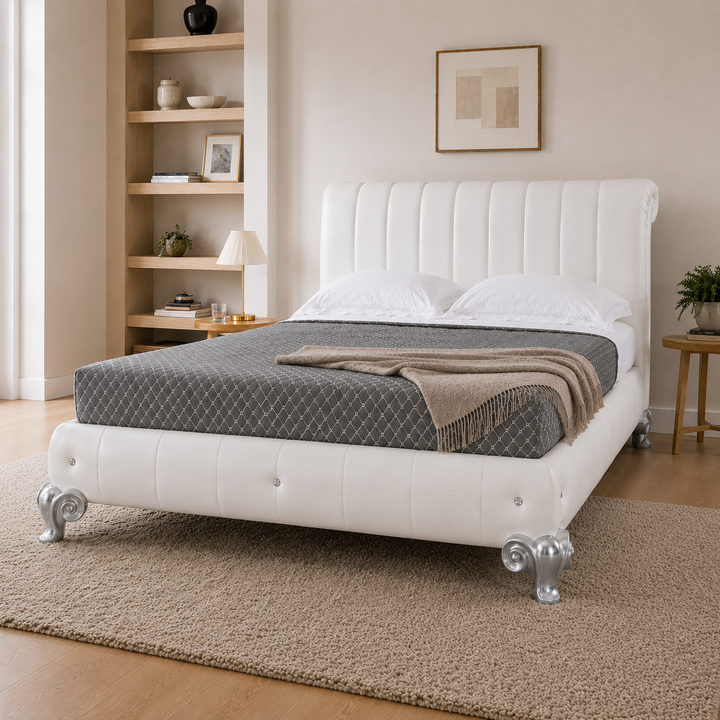 VENUS King Leather Bed - New Trend Concepts