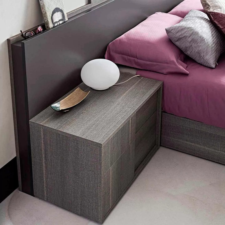 FUTURA Grey Oak Nightstand