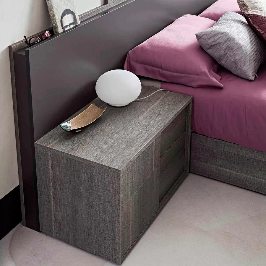 FUTURA Grey Oak Nightstand