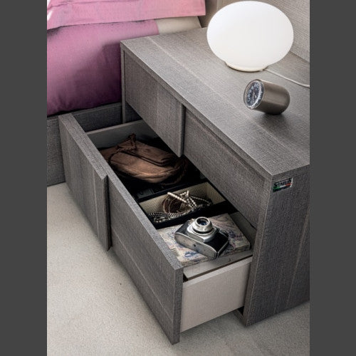 FUTURA Grey Oak Nightstand