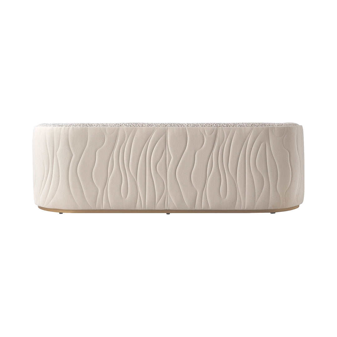 GINEVERRA Curved Bouclé Sofa