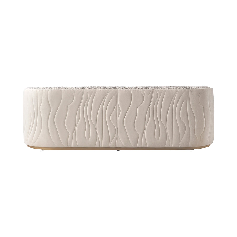 GINEVERRA Curved Bouclé Sofa