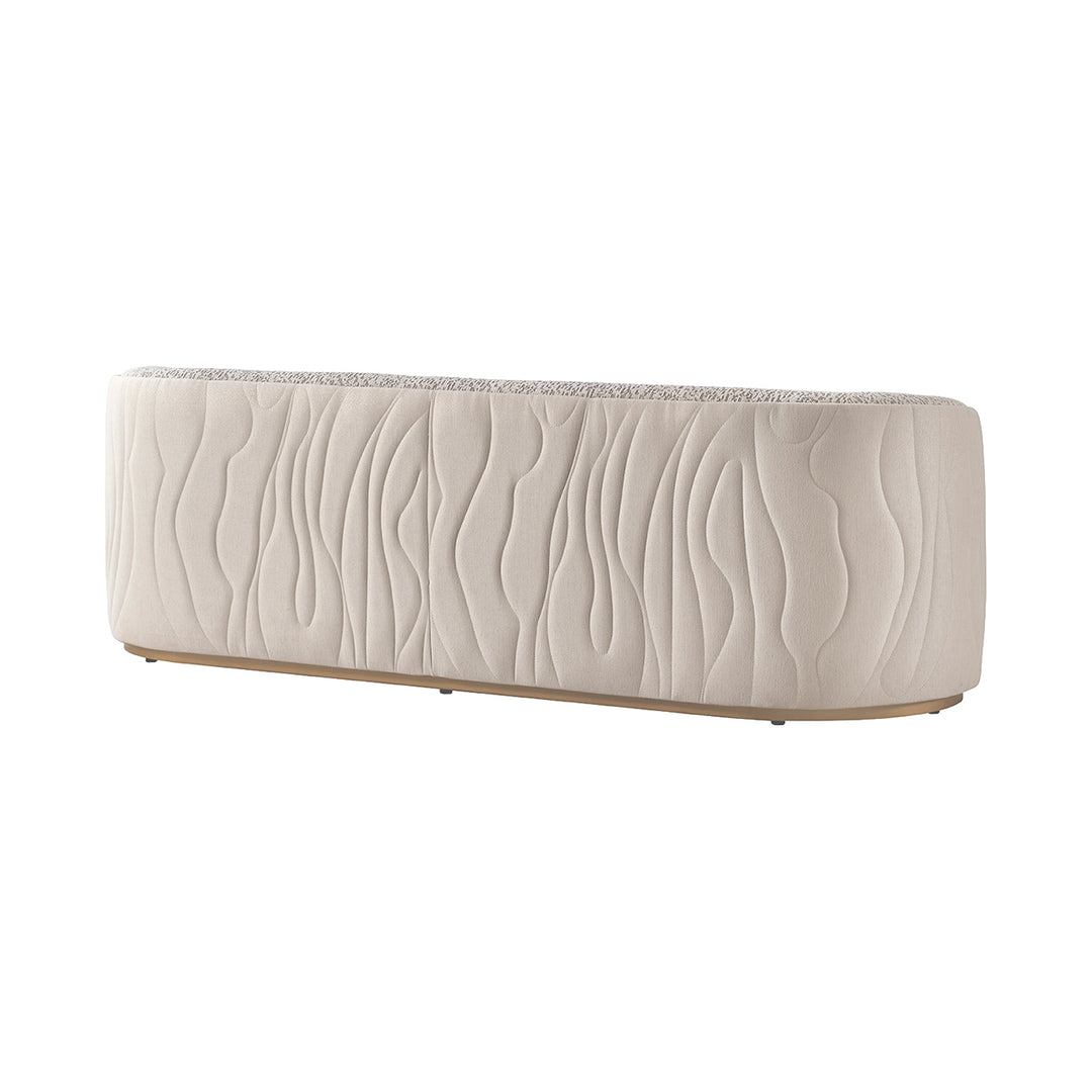 GINEVERRA Curved Bouclé Sofa
