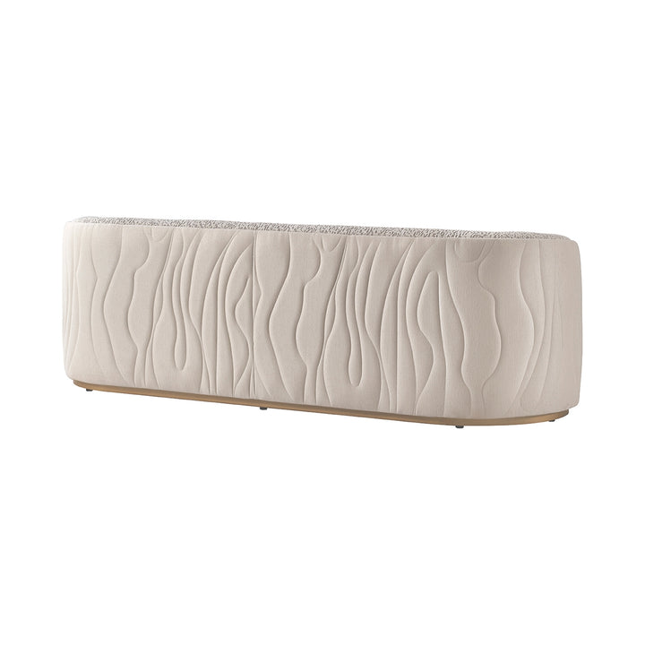GINEVERRA Curved Bouclé Sofa